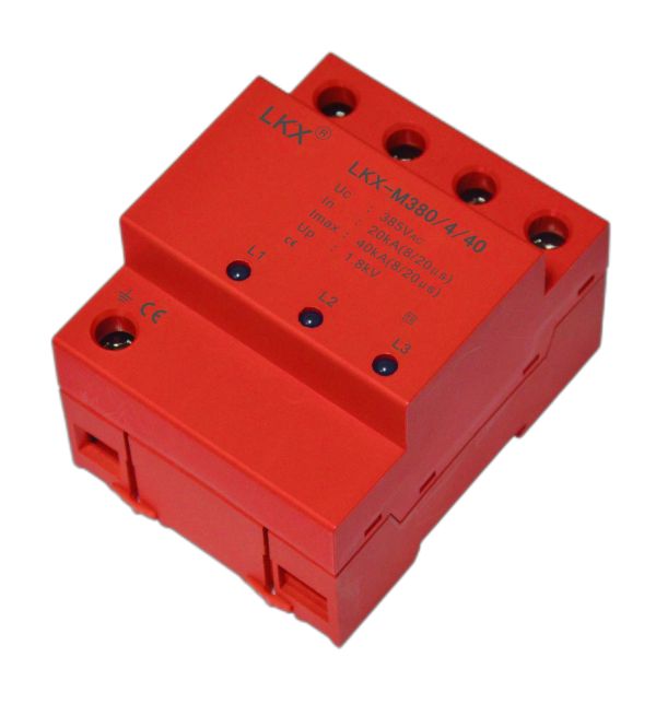 三相電源防雷模塊（18mm、帶燈）（LKX-M385）(10KA\20KA\40KA60KA\80KA\100KA\120KA...)